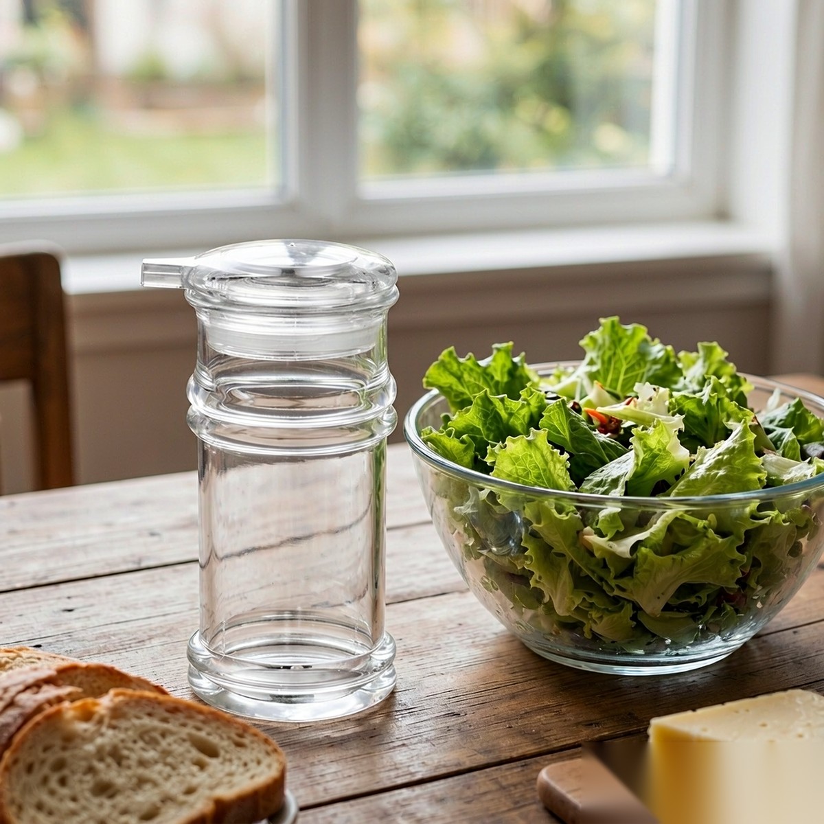 detail 03 by 9032 elsjoy acrylic oil bottle clear salad dressing scene