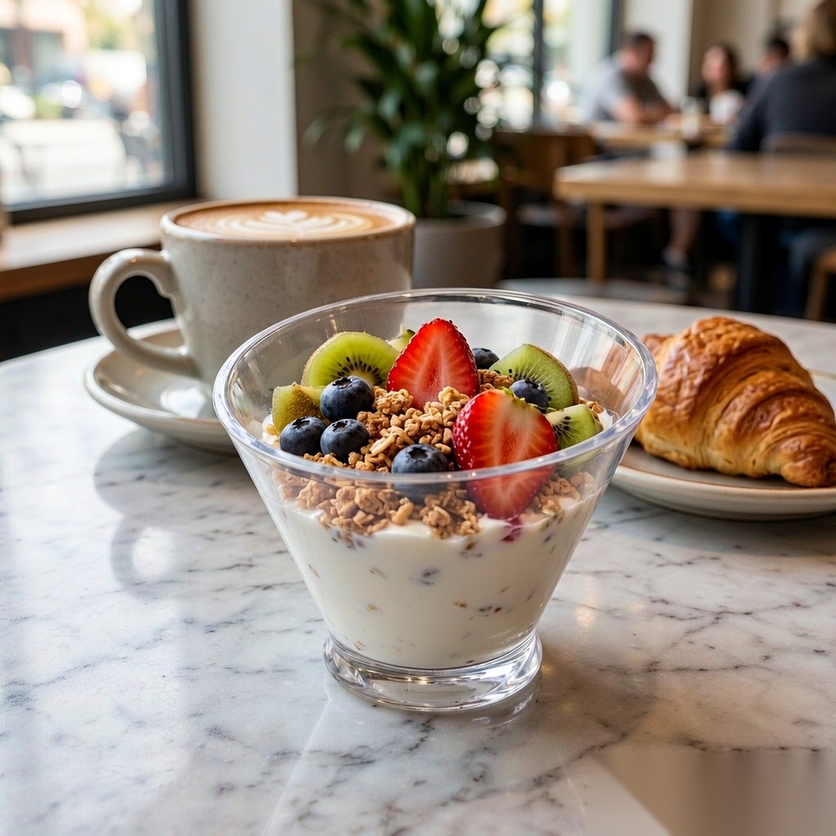 clear angled serving bowl BY-9052 — Cafe counter service