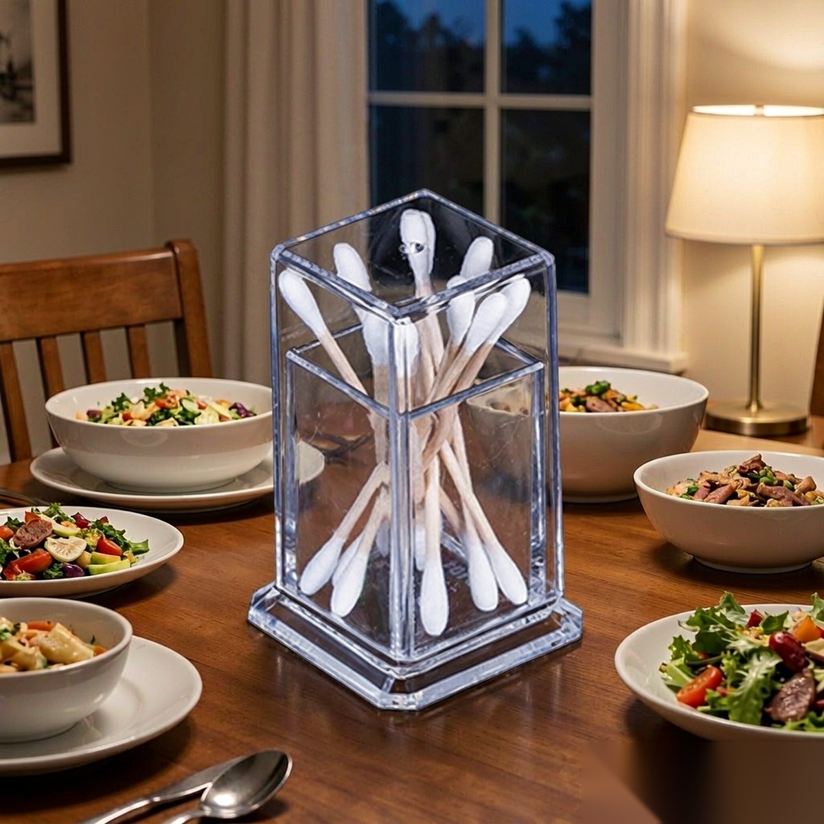 detail 03 by 9101 elsjoy acrylic toothpick holder clear home dining scene
