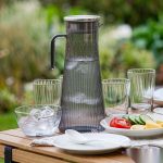 detail 03 by 9160a elsjoy acrylic water pitcher 1500ml tea wood outdoor picnic scene