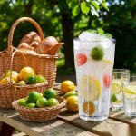 detail 03 by 9304c elsjoy acrylic octagon tumbler cup 400ml trans std outdoor picnic scene