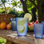 detail 03 by 9309b elsjoy acrylic dot textured tumbler cup 250ml blue std outdoor picnic scene