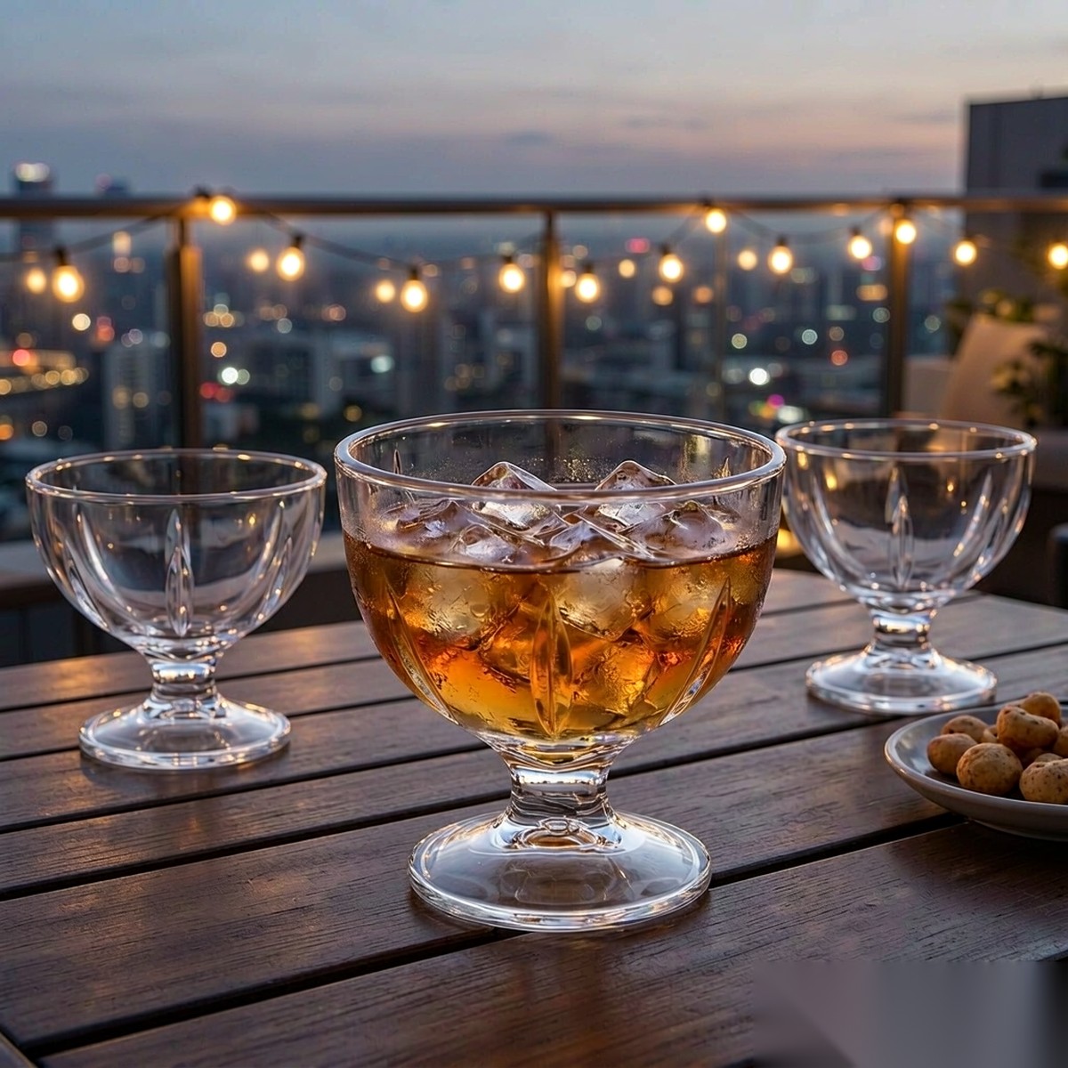 polycarbonate PC bar / milk tea / beverage terrace party scene