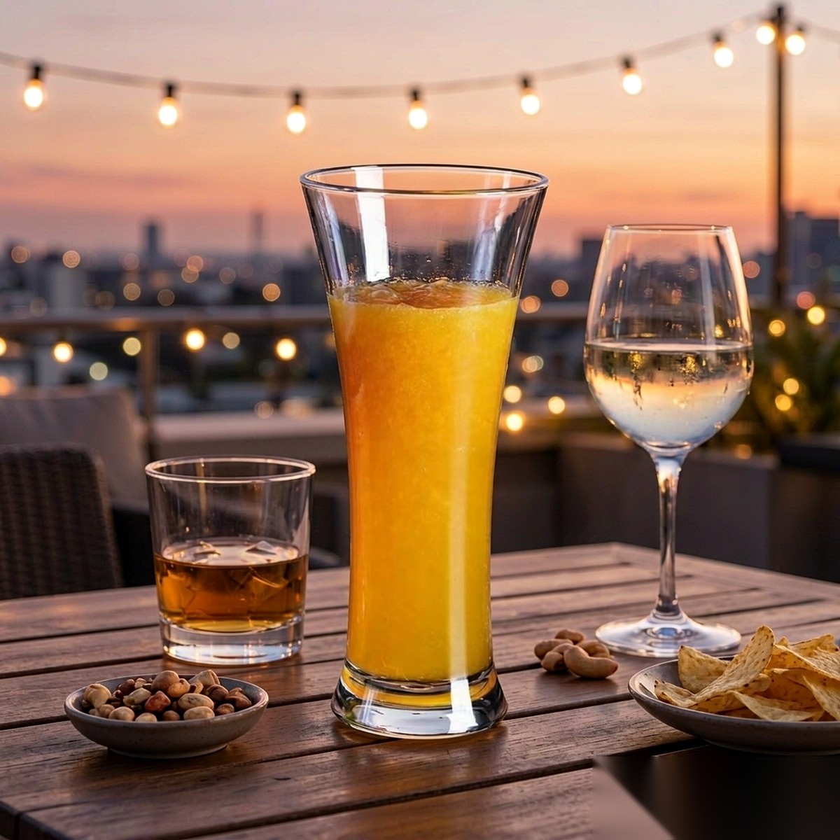 polycarbonate PC bar / milk tea / beverage terrace party scene