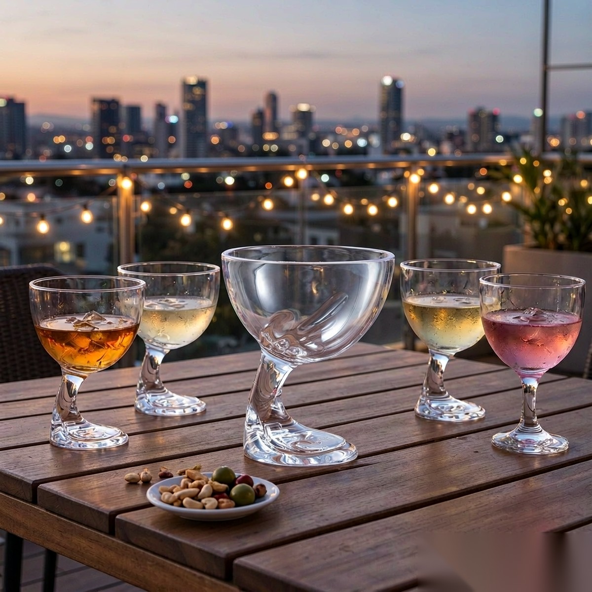 polycarbonate PC bar / milk tea / beverage terrace party scene