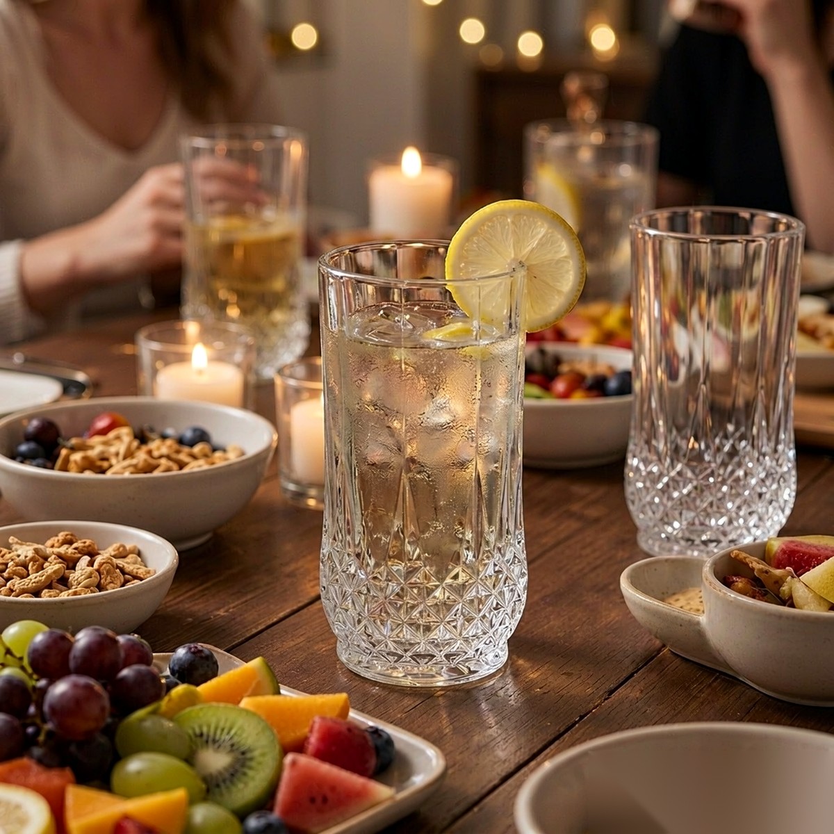 polycarbonate PC bar / milk tea / beverage home party table scene