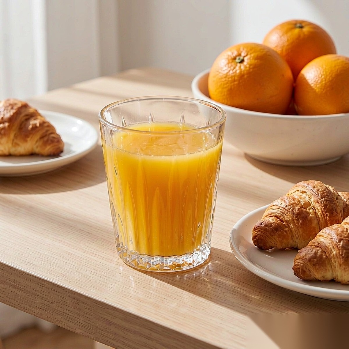 polycarbonate PC diamond glass  breakfast juice scene