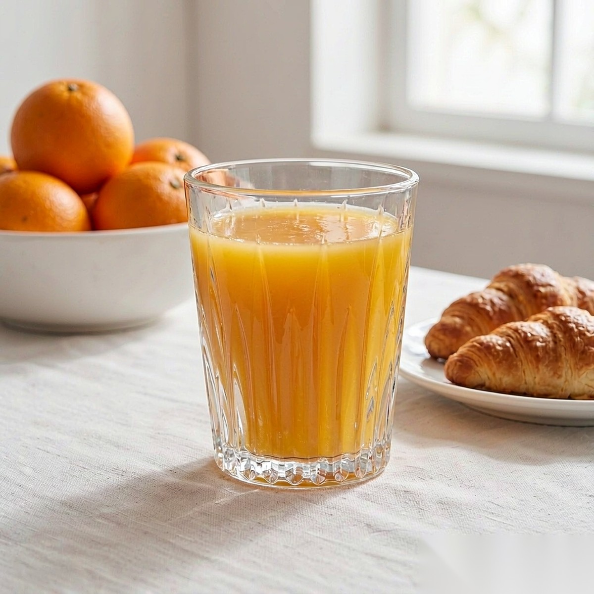 polycarbonate PC diamond glass  breakfast juice scene