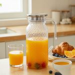 detail 04 by 9148 elsjoy acrylic water pitcher 1500ml trans steel breakfast juice scene