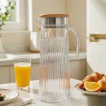 detail 04 by 9160b elsjoy acrylic water pitcher 1500ml trans wood breakfast juice scene