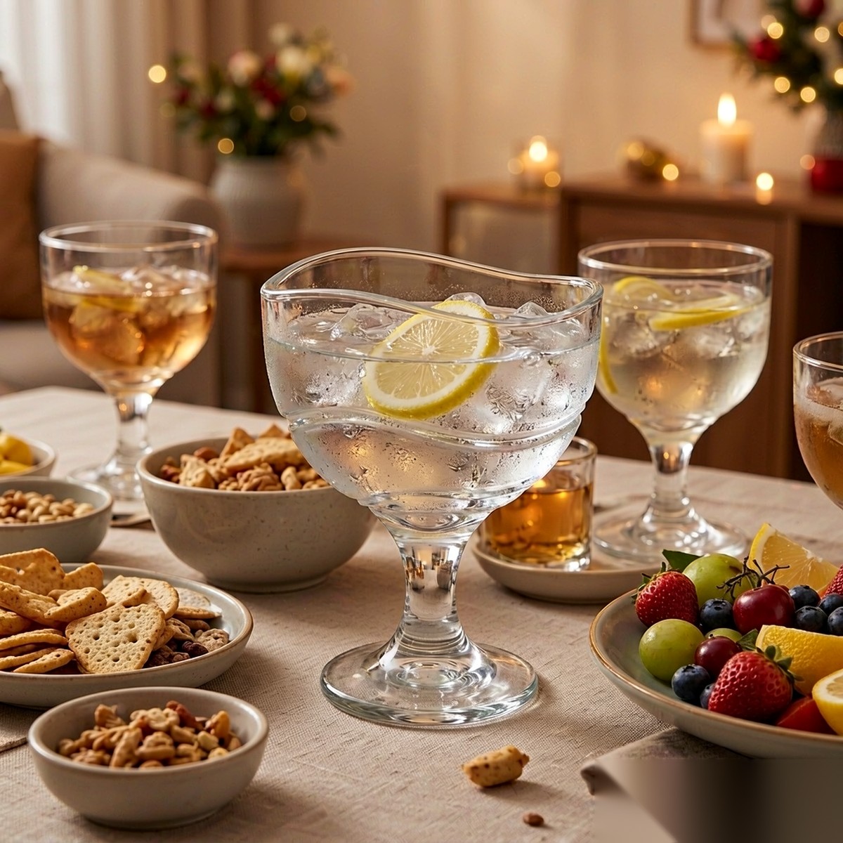 polycarbonate PC bar / milk tea / beverage home party table scene