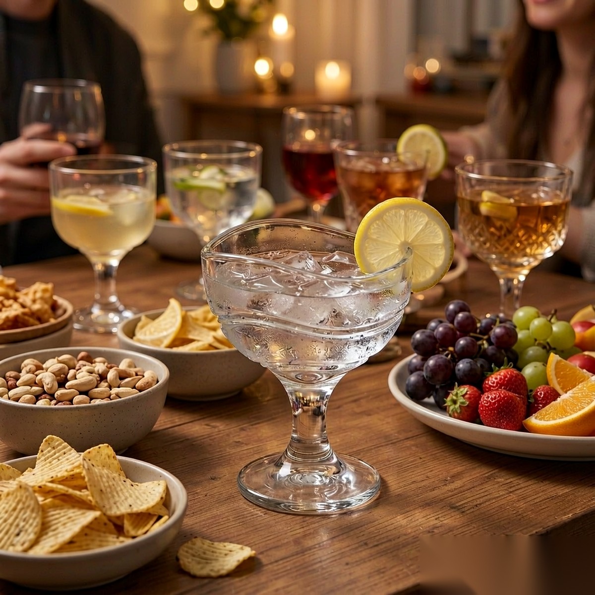 polycarbonate PC bar / milk tea / beverage home party table scene