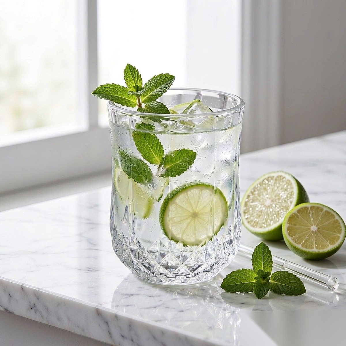 polycarbonate PC bar / milk tea / beverage  garnish closeup scene
