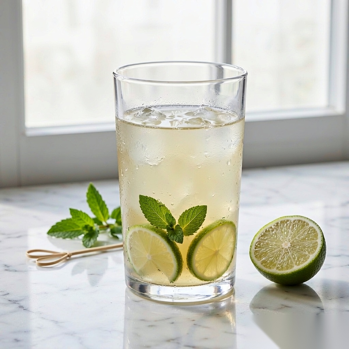 polycarbonate PC bar / milk tea / beverage  garnish closeup scene