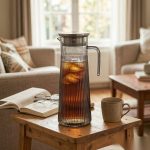detail 05 by 9160b elsjoy acrylic water pitcher 1500ml gray steel living room afternoon tea scene