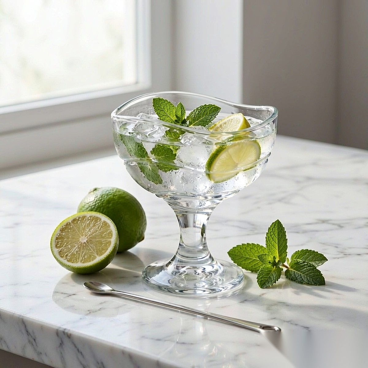 polycarbonate PC bar / milk tea / beverage  garnish closeup scene