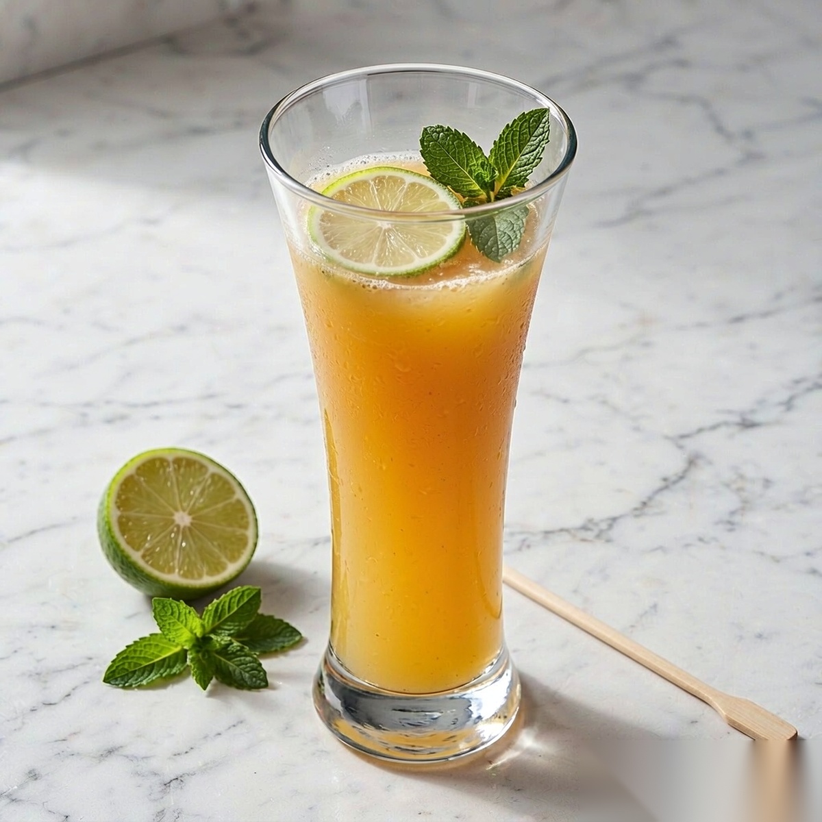 polycarbonate PC bar / milk tea / beverage garnish closeup scene
