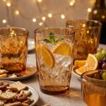 detail 06 by 8021b elsjoy acrylic diamond cut tumbler cup amber std friends gathering scene