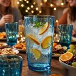 detail 06 by 8021c elsjoy acrylic diamond cut tumbler cup skyblue std friends gathering scene