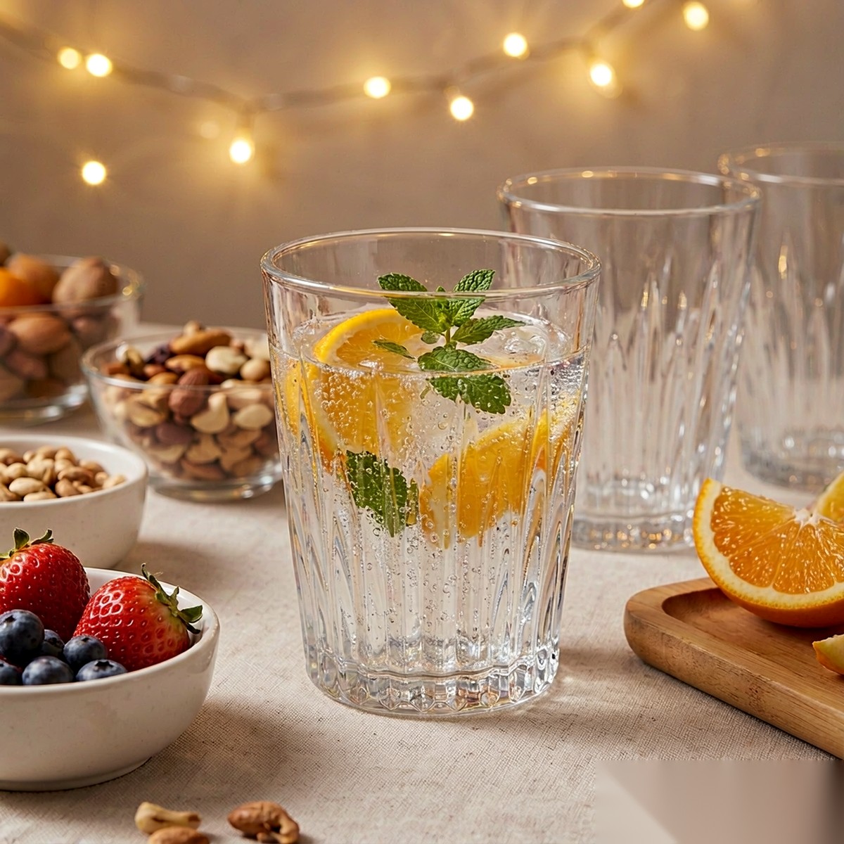polycarbonate PC diamond glass  friends gathering scene