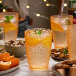 detail 06 by 9309a elsjoy acrylic dot textured tumbler cup 350ml orange std friends gathering scene
