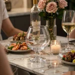 main BY 9912F elsjoy acrylic brandy snifter 170ml clear transparent glass dining table scene 7