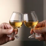 main BY 9912G elsjoy acrylic brandy snifter 100ml clear transparent glass handheld toasting 4