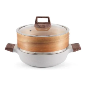 European Shallow Soup Pot with Optional Steamer — image 1, wholesale hotel, restaurant and catering supply