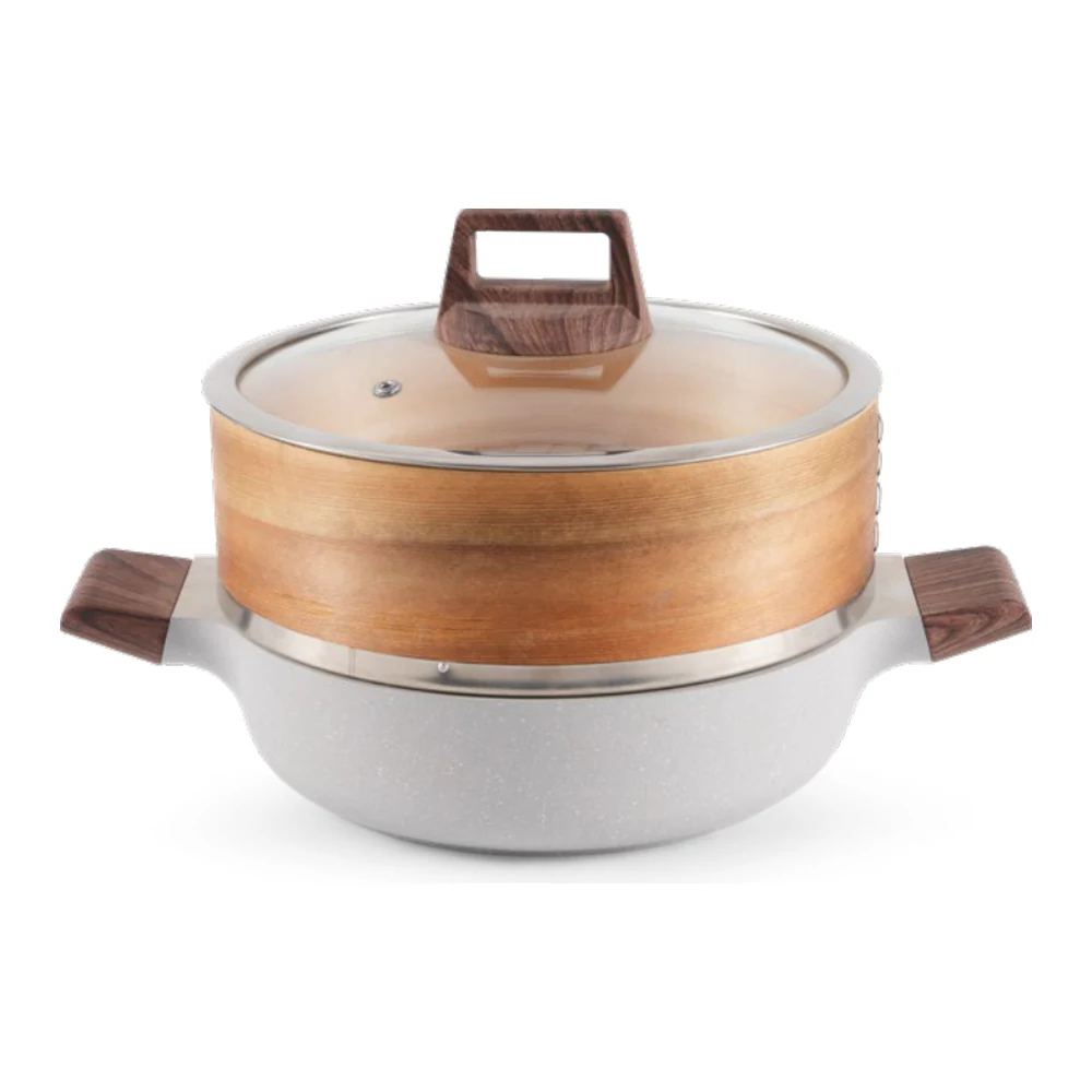 European Shallow Soup Pot with Optional Steamer — image 1, wholesale hotel, restaurant and catering supply