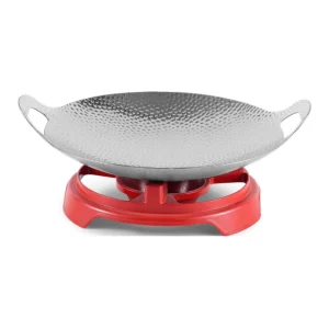 Hammered Composite-Steel Dry Pot, Twin Handles — image 1, wholesale hotel, restaurant and catering supply