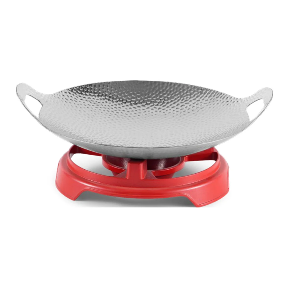 Hammered Composite-Steel Dry Pot, Twin Handles — image 1, wholesale hotel, restaurant and catering supply
