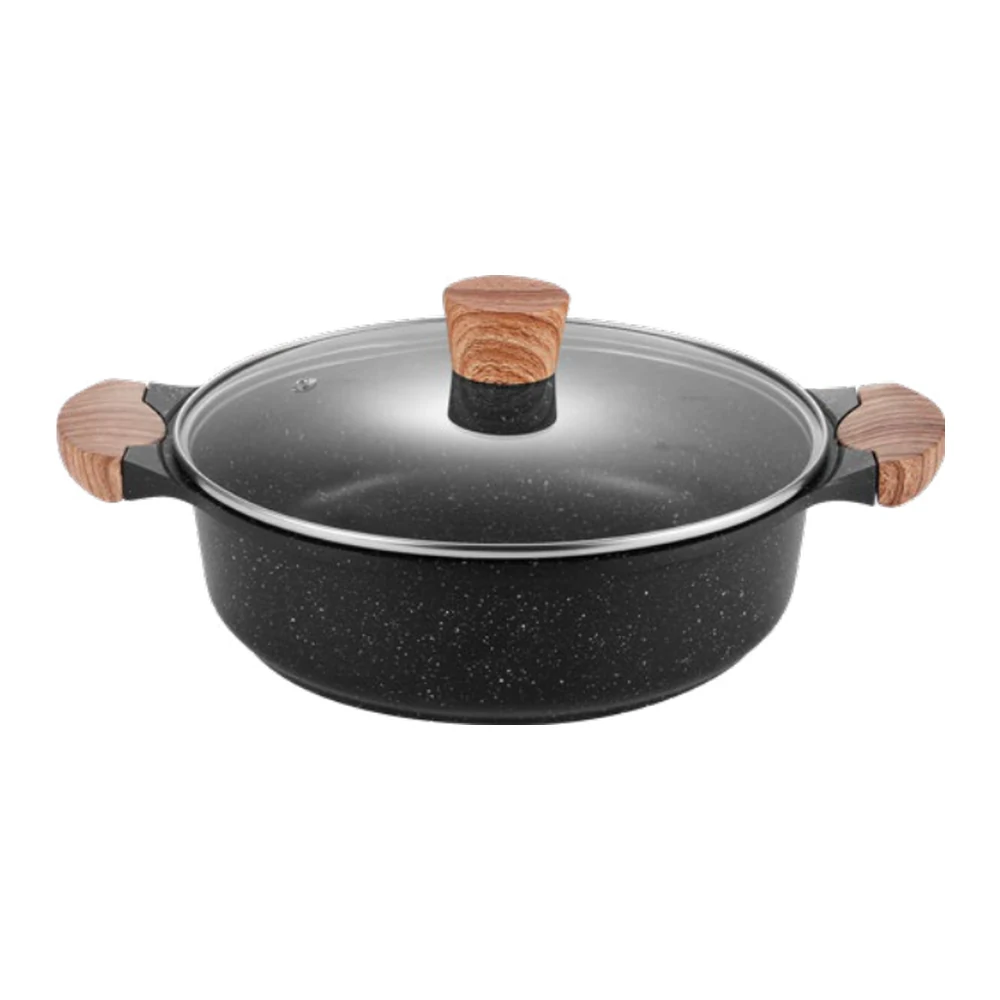 WMJ-02 Side-Handle Shallow Soup Pot for Induction Cookers — image 1, wholesale hotel, restaurant and catering supply