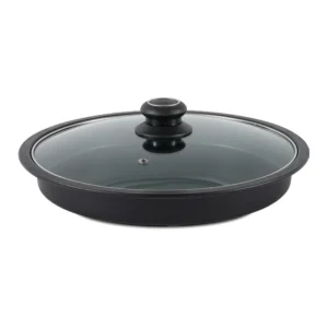 Slotted Shallow Grill Pan with Glass Lid — image 1, wholesale hotel, restaurant and catering supply