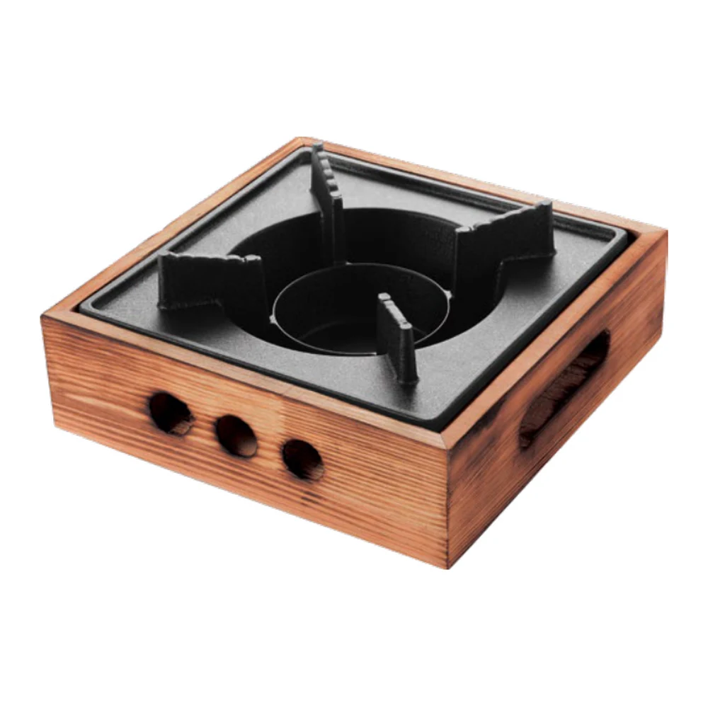 WMJ-05 Wooden-Frame Square Warming Stove, Large and Small — image 1, wholesale hotel, restaurant and catering supply