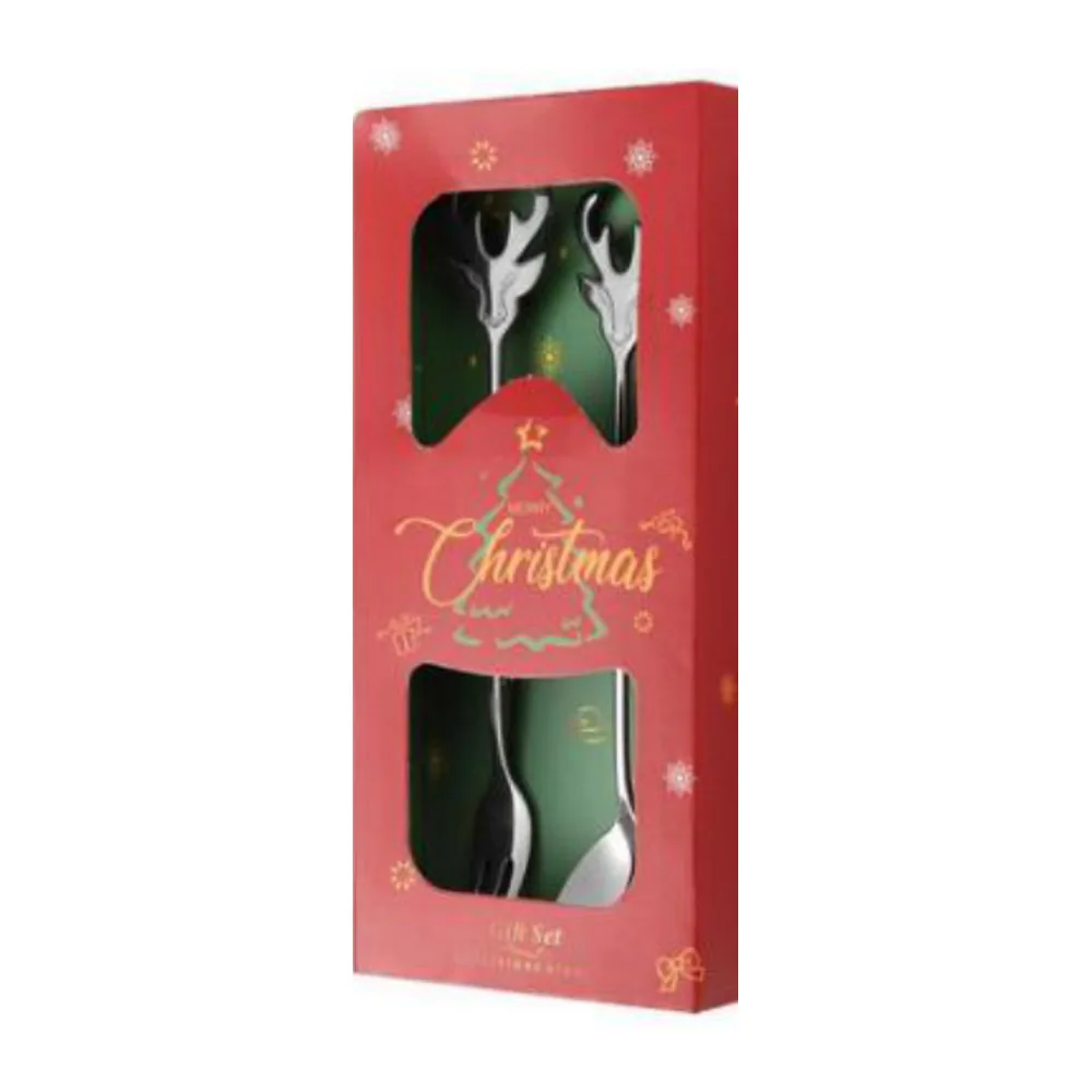 YR-FT104 2-Piece Christmas Cutlery Gift Set - image 1, wholesale hotel, restaurant and catering supply